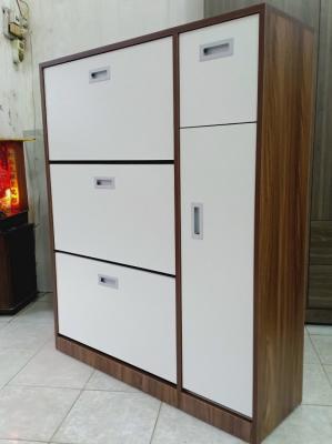 Tủ Giầy Thông Minh Gỗ MDF 3 Cánh Lật Trắng TG1